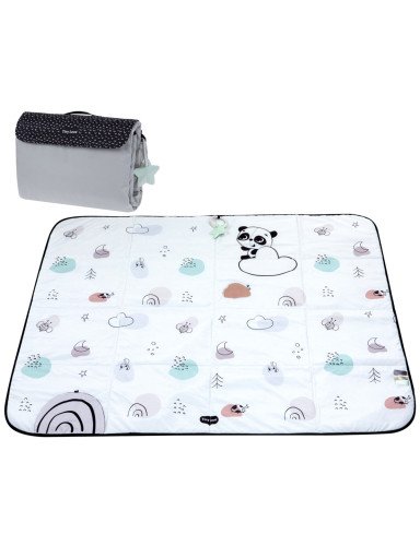 TINY LOVE TL12086000 lavinamasis/keliaujantis kilimėlis XL DECOR juoda/balta