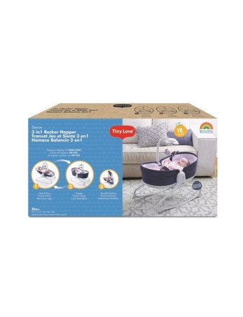 TINY LOVE TL18056000 Lounger supamoji lovytė 3-in-1 tamsiai mėlyna-Lopšiai-Kūdikių lovytės ir čiužiniai