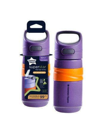 TOMMEE TIPPEE TTP447865 Sportinis buteliukas 18m+ Fliptop violetinės spalvos
