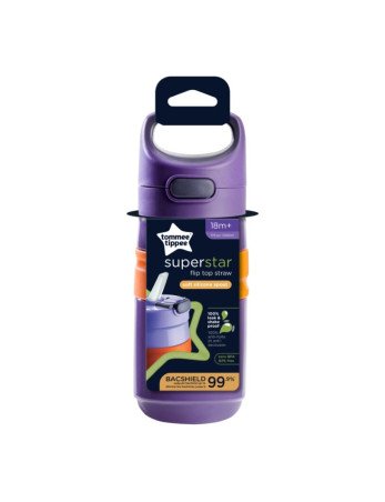 TOMMEE TIPPEE TTP447865 Sportinis buteliukas 18m+ Fliptop violetinės spalvos
