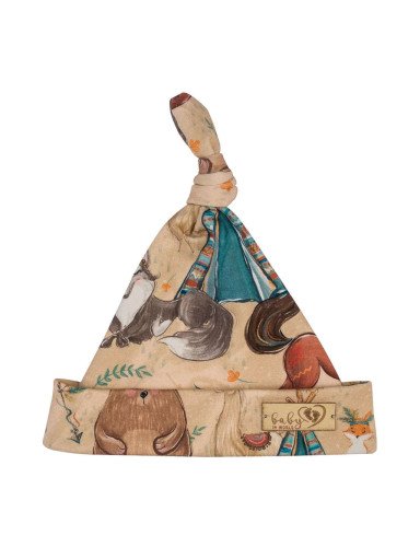 BABY 01264 Baby Smurfette Boho berniuko kepuraitė 3-6 m