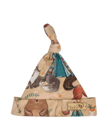 BABY 01264 Baby Smurfette Boho berniuko kepuraitė 3-6 m