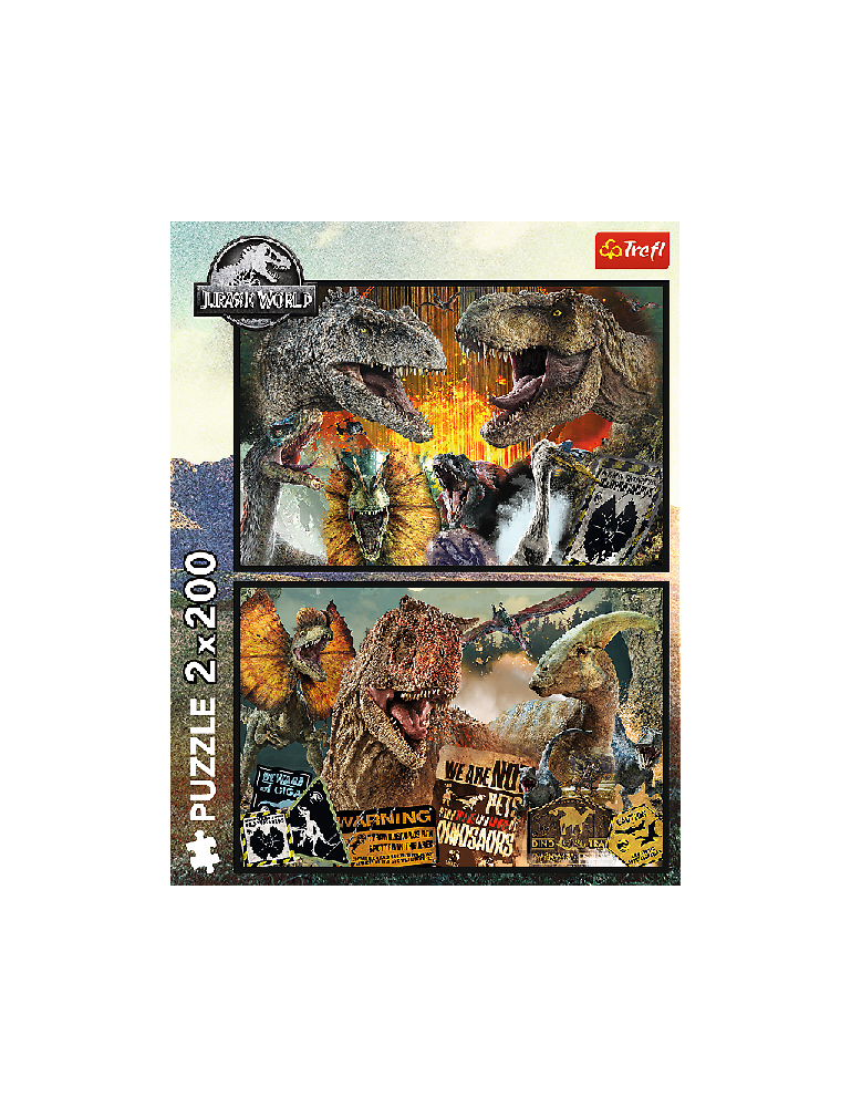 TREFL 13316 Dėlionė 2x200 Priešistorinis pasaulis