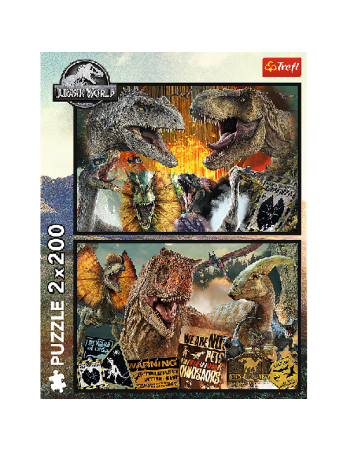TREFL 13316 Dėlionė 2x200 Priešistorinis pasaulis