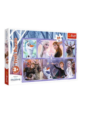 TREFL 14345 Dėlionė 24 MAXI Magijos kupinas pasaulis Disney Frozen