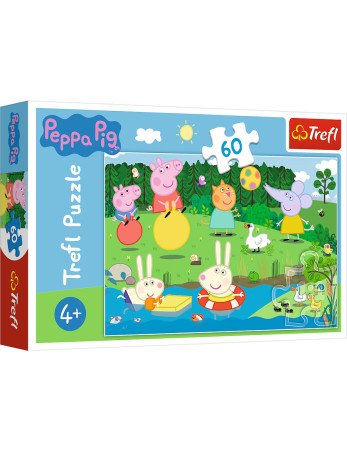 TREFL 17326 Dėlionė 60 el. Atostogų linksmybės Peppa Pig