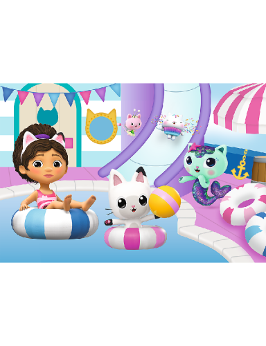 TREFL 17393 Dėlionė 60 Gabby prie baseino