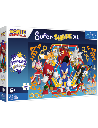 TREFL 50032 Dėlionė 104 XL "Super Shape Sonic World