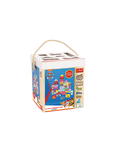TREFL 61571 Paw Patrol medinės kaladėlės Šifrai