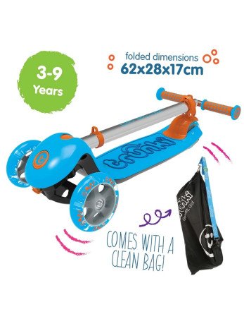 TRUNKI TRU-SCL-EU-ZZ-01 "Trunki" sulankstomas paspirtukas - mėlynas, didelis