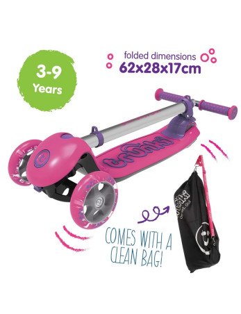TRUNKI TRU-SCL-EU-ZZ-02 "Trunki" sulankstomas paspirtukas - rožinis, didelis