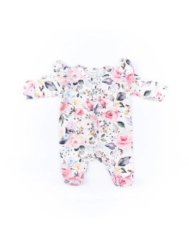 BABY 01329 Kūdikių pižama ilgomis rankovėmis Rose 56/62