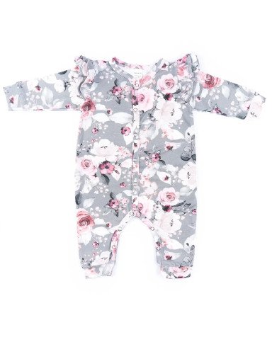 BABY 01337 Kūdikių pižama ilgomis rankovėmis Grey Rose 80/86