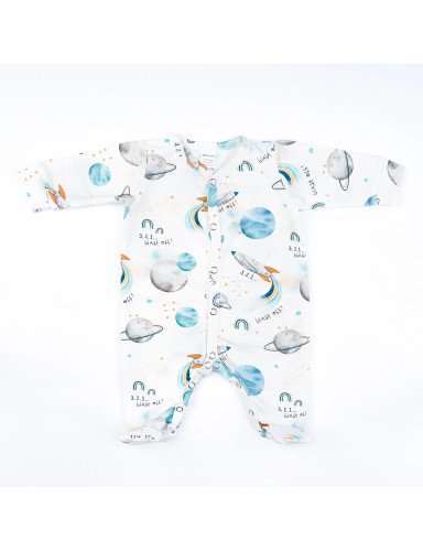 BABY 01338 Kūdikių pižama ilgomis rankovėmis Cosmos Ecru 56/62