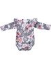 BABY 01356 Kūdikių bodžiukas ilgomis rankovėmis Grey Rose 80/86