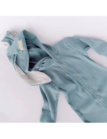 BABY 01500 Pižamas su gobtuvu Harmony Blue 56/62