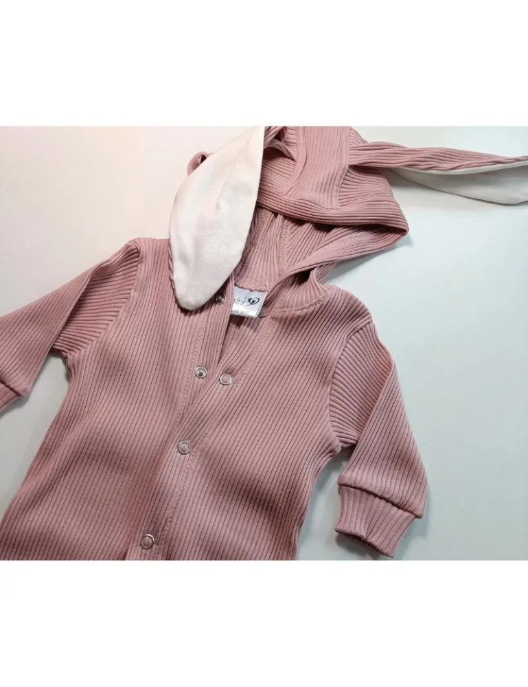 BABY 01503 Pižama su gobtuvu Harmony Blush 56/62