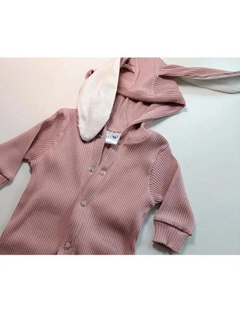 BABY 01505 Pižama su gobtuvu Harmony Blush 80/86