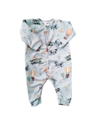BABY 01593 Kūdikių pižama ilgomis rankovėmis Lėktuvai 68/74